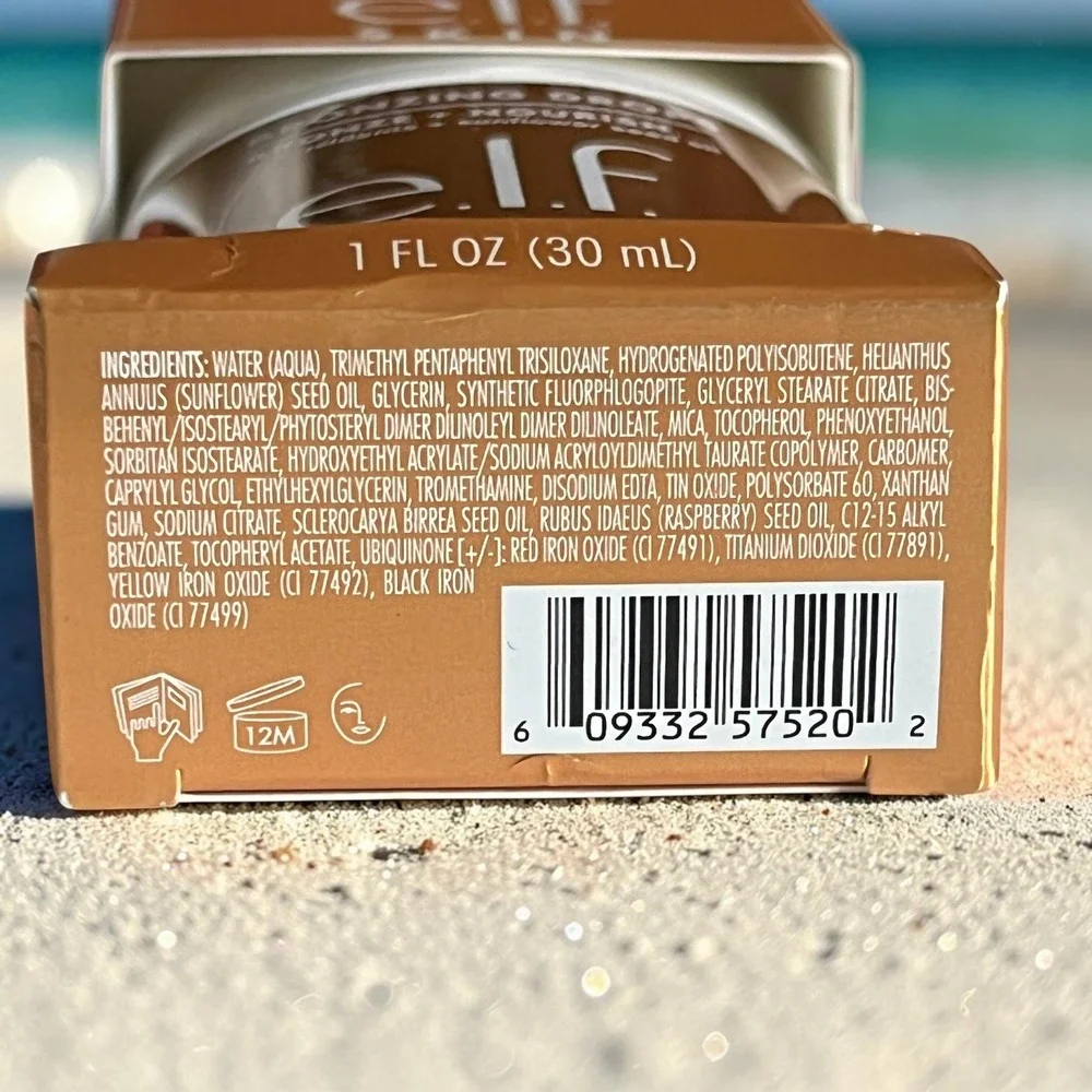 e.l.f. SKIN Bronzing Drops 1oz Rose Gold Lightweight Buildable Serum Beachy Glow